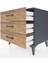 Hyperion Komodin 3 Çekmeceli 60X44X64 Antrasit-Çam 5