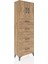 Arges Dolap 2 Raflı 4 Çekmeceli 2 Kapaklı 60X30X182 Çam-Çam 2