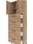 Arges Dolap 2 Raflı 4 Çekmeceli 2 Kapaklı 60X30X182 Çam-Çam 5