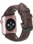 Apple Watch Uyumlu Deri Kordon 42-44-45MM Nm1-As3 Kahve 2