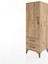 Hyperion Dolap Tek Raflı 2 Çekmeceli Tek Askılı 44X44X134 Çam-Çam 3