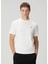 Beyaz Logo Nakışlı T-Shirt 1
