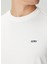 Beyaz Logo Nakışlı T-Shirt 5