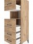 Hyperion Dolap Tek Raflı 4 Çekmeceli 44X44X134 Çam-Çam 5
