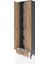 Arges Dolap 5 Raflı Tek Çekmeceli 2 Kapaklı 60X30X221 Antrasit-Çam 4