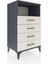 Hyperion Komodin Tek Raflı 4 Çekmeceli 60X44X106 Antrasit-Aytaşı 2