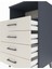 Hyperion Komodin Tek Raflı 4 Çekmeceli 60X44X106 Antrasit-Aytaşı 5
