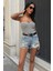 Mathilde Straplez Crop Top -Beyaz/siyah 4