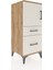 Hyperion Komodin 2 Raflı 2 Çekmeceli Tek Kapaklı 44X44X106 Çam-Aytaşı 2