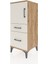 Hyperion Komodin 2 Raflı 2 Çekmeceli Tek Kapaklı 44X44X106 Çam-Aytaşı 3