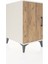 Kronos Komodin 2 Raflı Tek Kapaklı 44X59X80 Aytaşı-Çam 2
