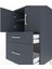 Hyperion Komodin 2 Raflı 2 Çekmeceli 2 Kapaklı 60X44X106 Antrasit-Antrasit 5