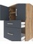 Hyperion Komodin 2 Raflı 2 Çekmeceli 2 Kapaklı 60X44X106 Çam-Antrasit 5