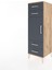 Hyperion Dolap 2 Raflı 4 Çekmeceli Tek Kapaklı 44X44X134 Çam-Antrasit 3