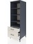 Kronos Dolap 4 Raflı 2 Çekmeceli 60X59X182 Antrasit-Aytaşı 4