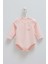 Tıny Lace Kalp Detaylı Çıtçıtlı Body - Caramell - BK1913 - Pembe - 3 - 6 Ay - BK1913-PEMBE-3 - 6 Ay Pembe 1