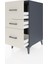 Kronos Komodin 3 Çekmeceli 44X59X96 Antrasit-Aytaşı 4