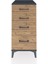 Kronos Komodin 4 Çekmeceli 44X59X96 Antrasit-Çam 1