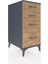 Kronos Komodin 4 Çekmeceli 44X59X96 Antrasit-Çam 2
