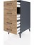 Kronos Komodin 4 Çekmeceli 44X59X96 Antrasit-Çam 4