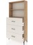 Arges Dolap 2 Raflı 3 Çekmeceli 88X30X182 Çam-Aytaşı 4