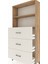 Arges Dolap 2 Raflı 3 Çekmeceli 88X30X182 Çam-Aytaşı 5