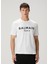 Beyaz Logo Baskılı T-Shirt 1