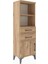 Arges Dolap 2 Raflı 2 Çekmeceli Tek Kapaklı 44X30X134 Çam-Çam 2