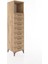 Hyperion Dolap Tek Raflı 8 Çekmeceli 44X44X182 Çam-Çam 2