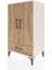 Hyperion Komodin 3 Raflı Tek Çekmeceli 2 Kapaklı 60X44X106 Aytaşı-Çam 3