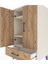Hyperion Komodin 3 Raflı Tek Çekmeceli 2 Kapaklı 60X44X106 Aytaşı-Çam 5