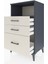 Hyperion Komodin Tek Raflı 3 Çekmeceli 60X44X106 Antrasit-Aytaşı 4