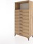 Hyperion Dolap Tek Raflı 8 Çekmeceli 88X44X182 Çam-Çam 3