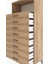Hyperion Dolap Tek Raflı 8 Çekmeceli 88X44X182 Çam-Çam 5