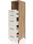 Kronos Dolap Tek Raflı 5 Çekmeceli 44X59X182 Çam-Aytaşı 4