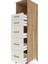 Kronos Dolap Tek Raflı 5 Çekmeceli 44X59X182 Çam-Aytaşı 5