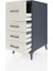 Kronos Komodin 4 Çekmeceli 44X59X96 Antrasit-Aytaşı 4