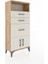 Hyperion Dolap Tek Raflı 3 Çekmeceli 2 Kapaklı 60X44X134 Çam-Aytaşı 2