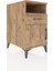 Kronos Komodin Tek Raflı Tek Çekmeceli Tek Kapaklı 44X59X80 Çam-Çam 2