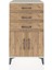 Hyperion Komodin Tek Raflı 3 Çekmeceli 2 Kapaklı 60X44X106 Aytaşı-Çam 1