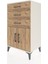 Hyperion Komodin Tek Raflı 3 Çekmeceli 2 Kapaklı 60X44X106 Aytaşı-Çam 3