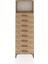 Arges Dolap Tek Raflı 8 Çekmeceli 60X30X182 Çam-Çam 1
