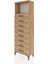 Arges Dolap Tek Raflı 8 Çekmeceli 60X30X182 Çam-Çam 3
