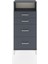 Hyperion Dolap Tek Raflı 4 Çekmeceli 60X44X134 Antrasit-Antrasit 1