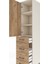 Hyperion Dolap 3 Raflı 4 Çekmeceli Tek Kapaklı 44X44X195 Aytaşı-Çam 5