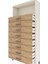Arges Dolap Tek Raflı 8 Çekmeceli 88X30X182 Aytaşı-Çam 5