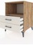 Kronos Komodin Tek Raflı 2 Çekmeceli 60X59X80 Çam-Aytaşı 4