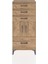 Hyperion Dolap Tek Raflı 4 Çekmeceli 2 Kapaklı 60X44X134 Çam-Çam 1