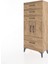 Hyperion Dolap Tek Raflı 4 Çekmeceli 2 Kapaklı 60X44X134 Çam-Çam 3
