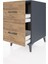 Kronos Komodin 2 Çekmeceli 44X59X80 Antrasit-Çam 4